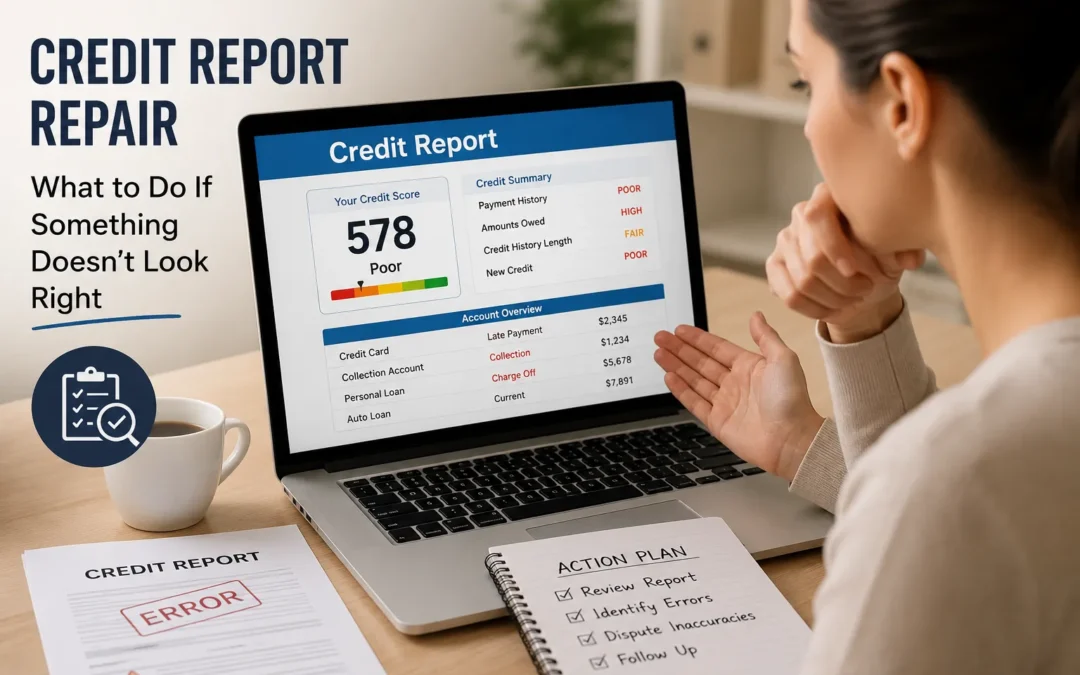 Credit Report Repair: What to Do If Something Doesn’t Look Right