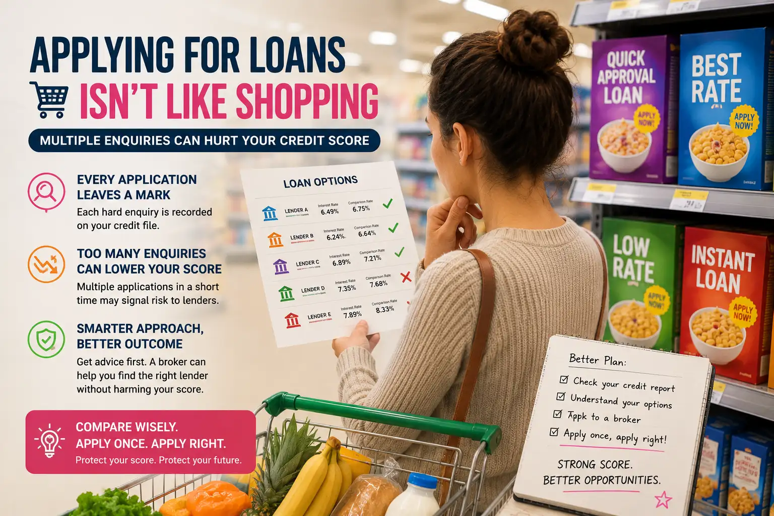 loan application comparison shopping